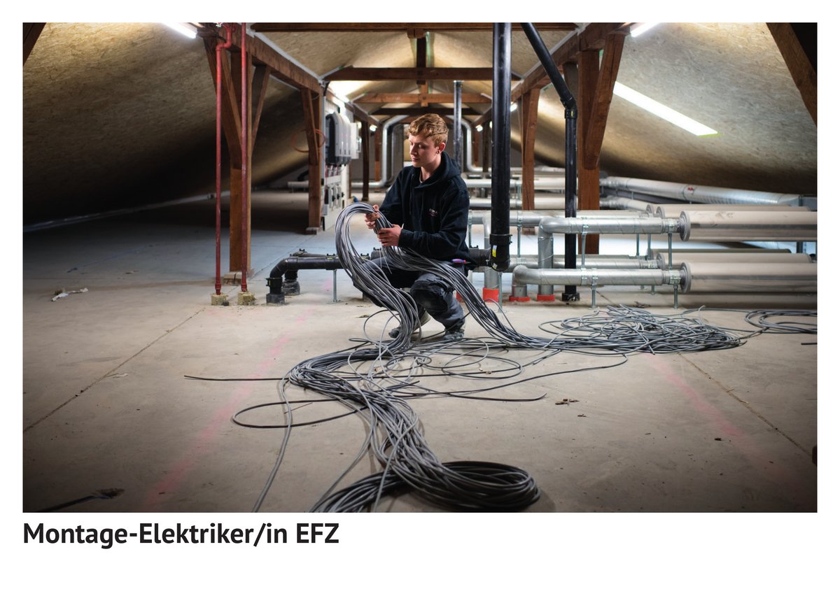 Mon­ta­ge-Elektriker / Mon­ta­ge-Elektrikerin EFZ