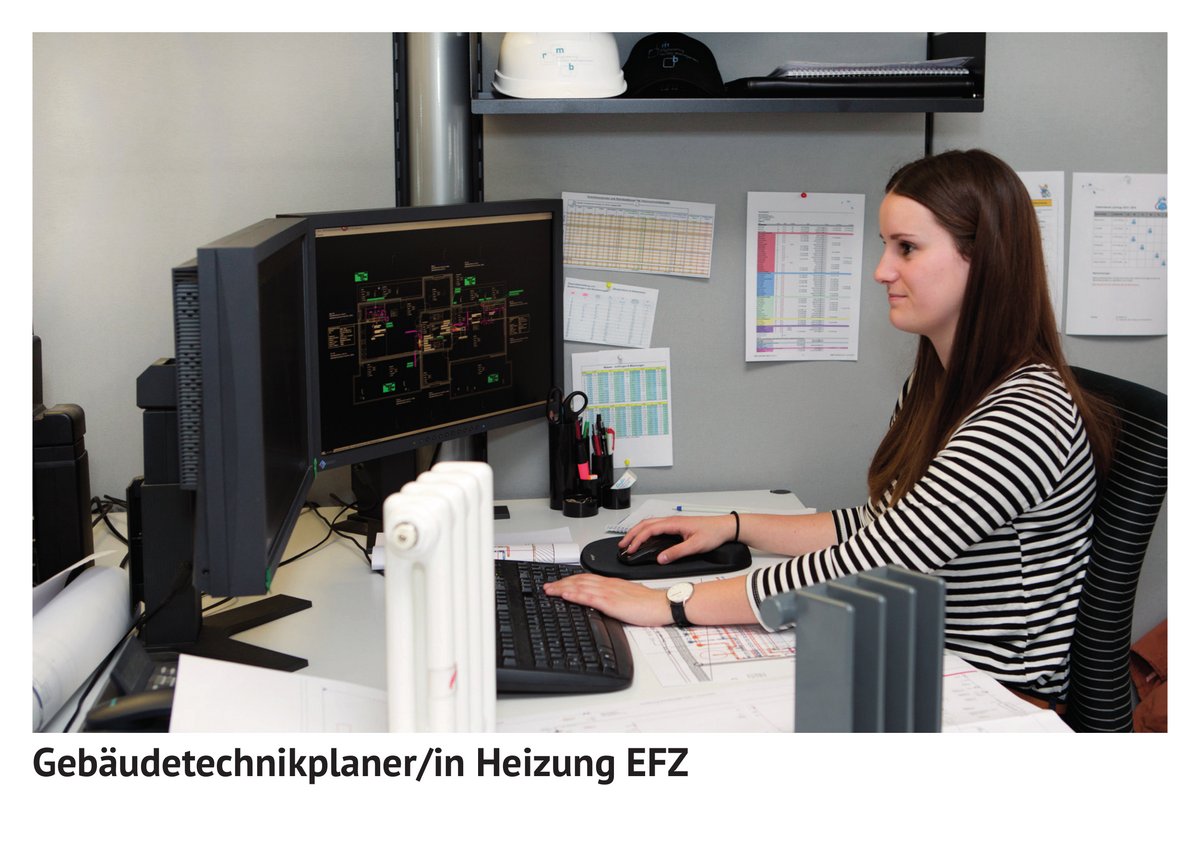 Ge­bäu­de­tech­nik­pla­ner / Ge­bäu­de­tech­nik­pla­nerin Hei­zung EFZ