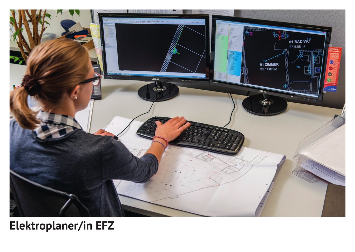 Elektro­pla­ner / Elektro­pla­nerin EFZ