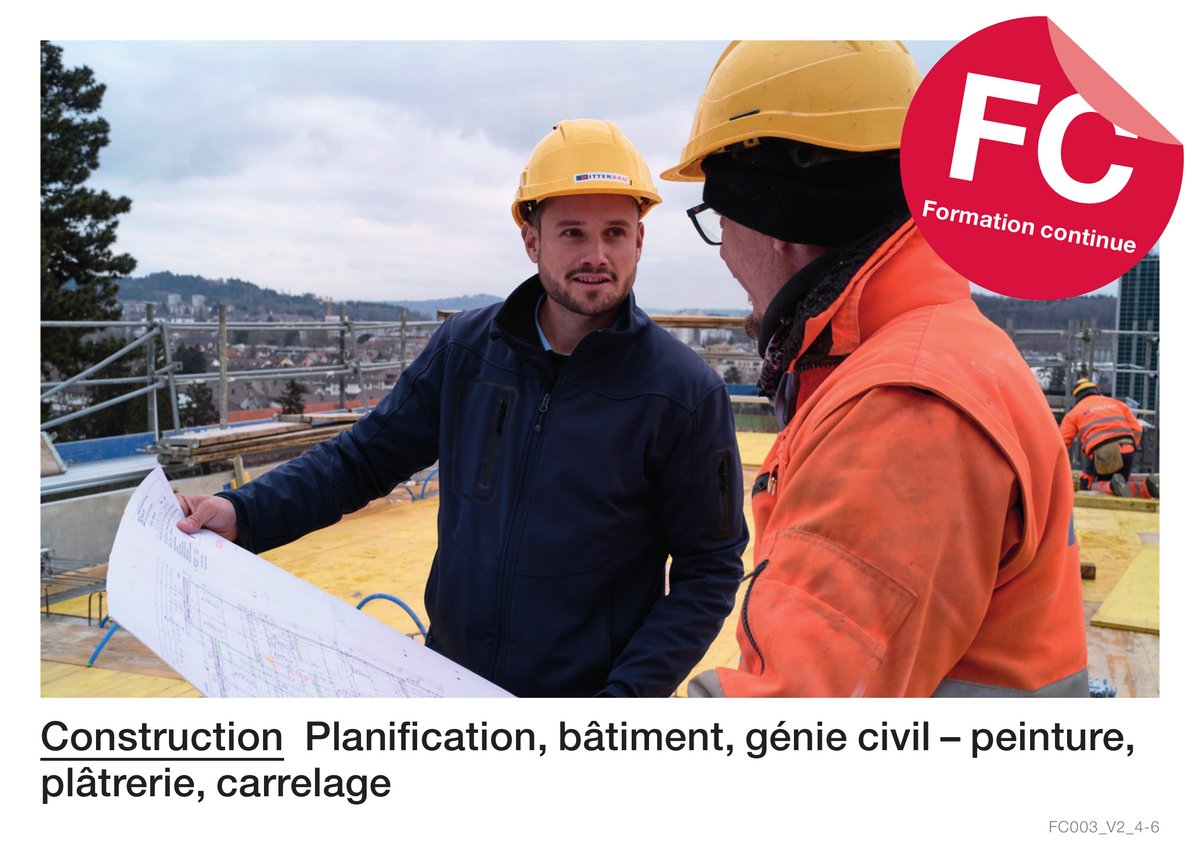 Cons­truc­tion : planification, bâtiment, génie civil - peinture, plâtrerie, carrelage (For­ma­tion con­ti­nue)