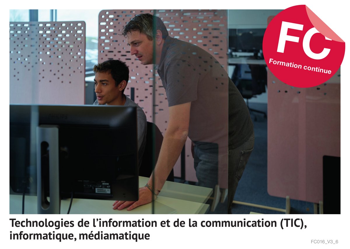 Technologies de l'information et de la communication (TIC), informatique, médiamatique (Formation continue)