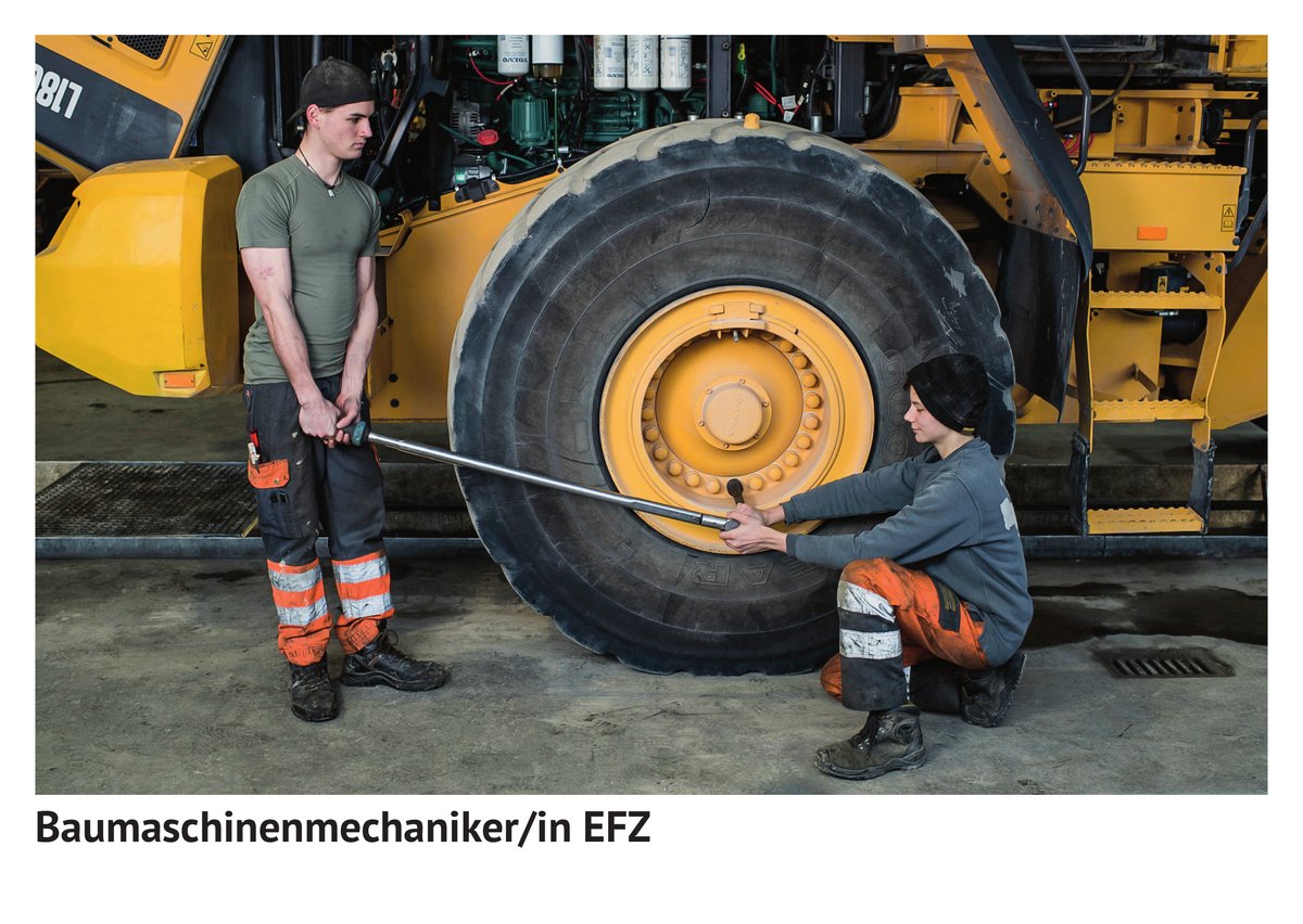 Bau­maschinen­mechaniker / Bau­maschinen­mechanikerin EFZ