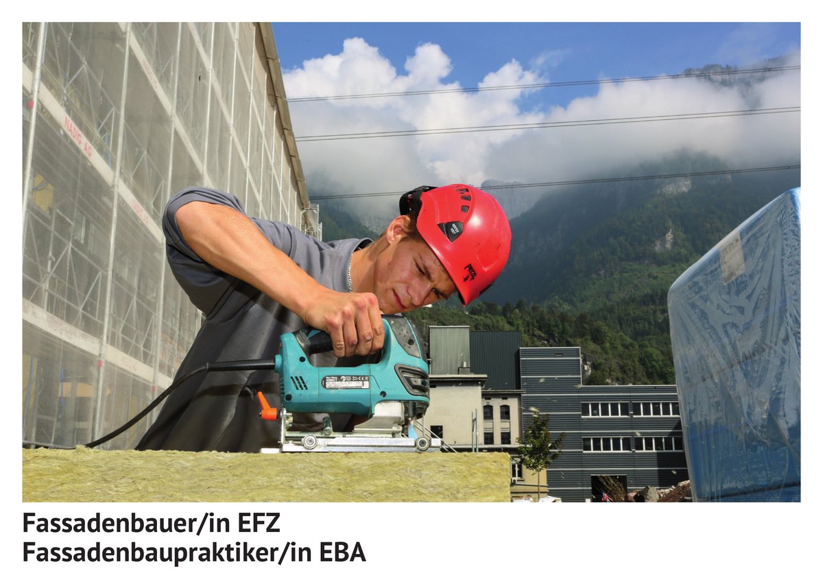 Fassaden­bauer / Fassaden­bauerin EFZ, Fassaden­bau­prak­tiker / Fassaden­bau­prak­tikerin EBA