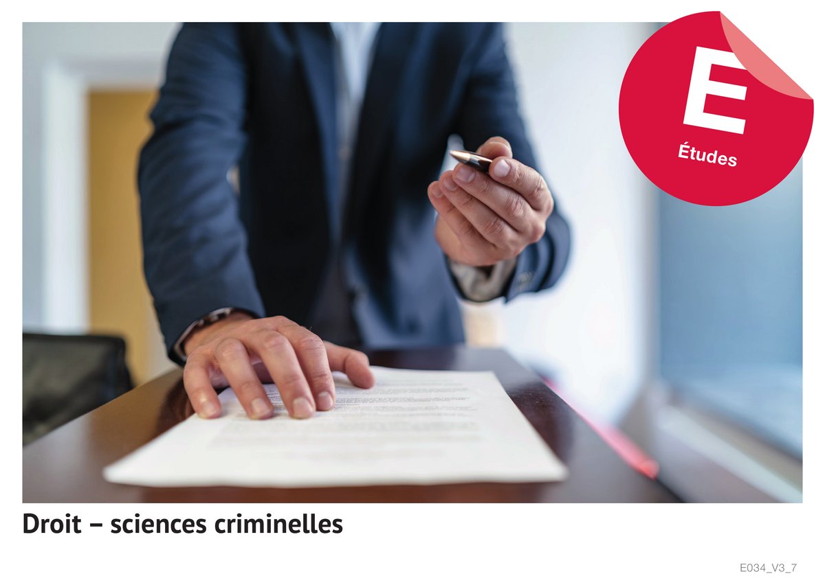 Droit – sciences criminelles (Etudes)