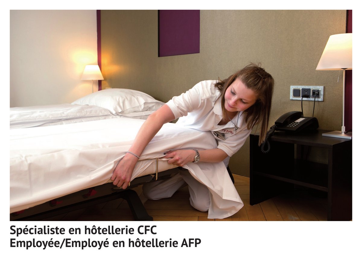 Spé­cia­li­ste en hô­tel­le­rie CFC, em­ployée/em­ployé en hô­tel­le­rie AFP