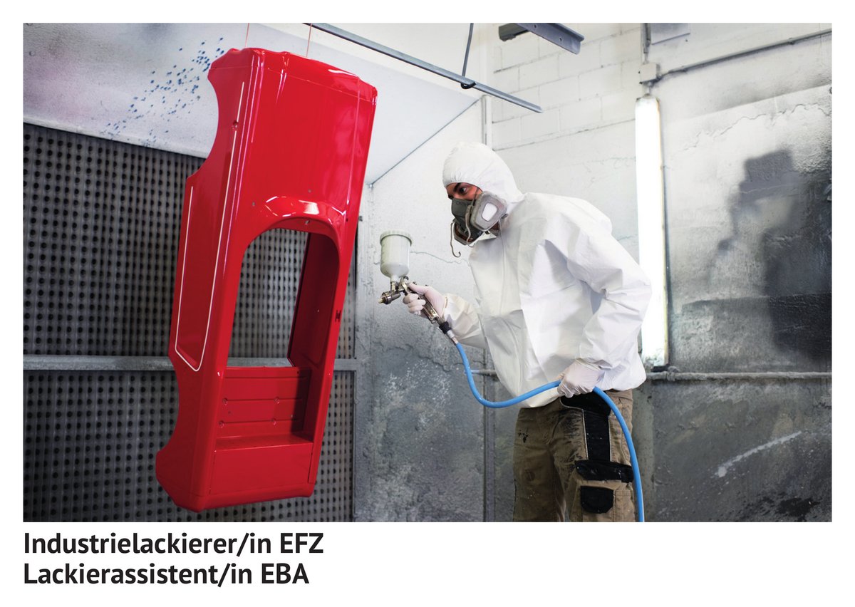 Industrie­lackie­rer / Industrie­lackie­rerin EFZ, Lackier­assistent / Lackier­assistentin EBA