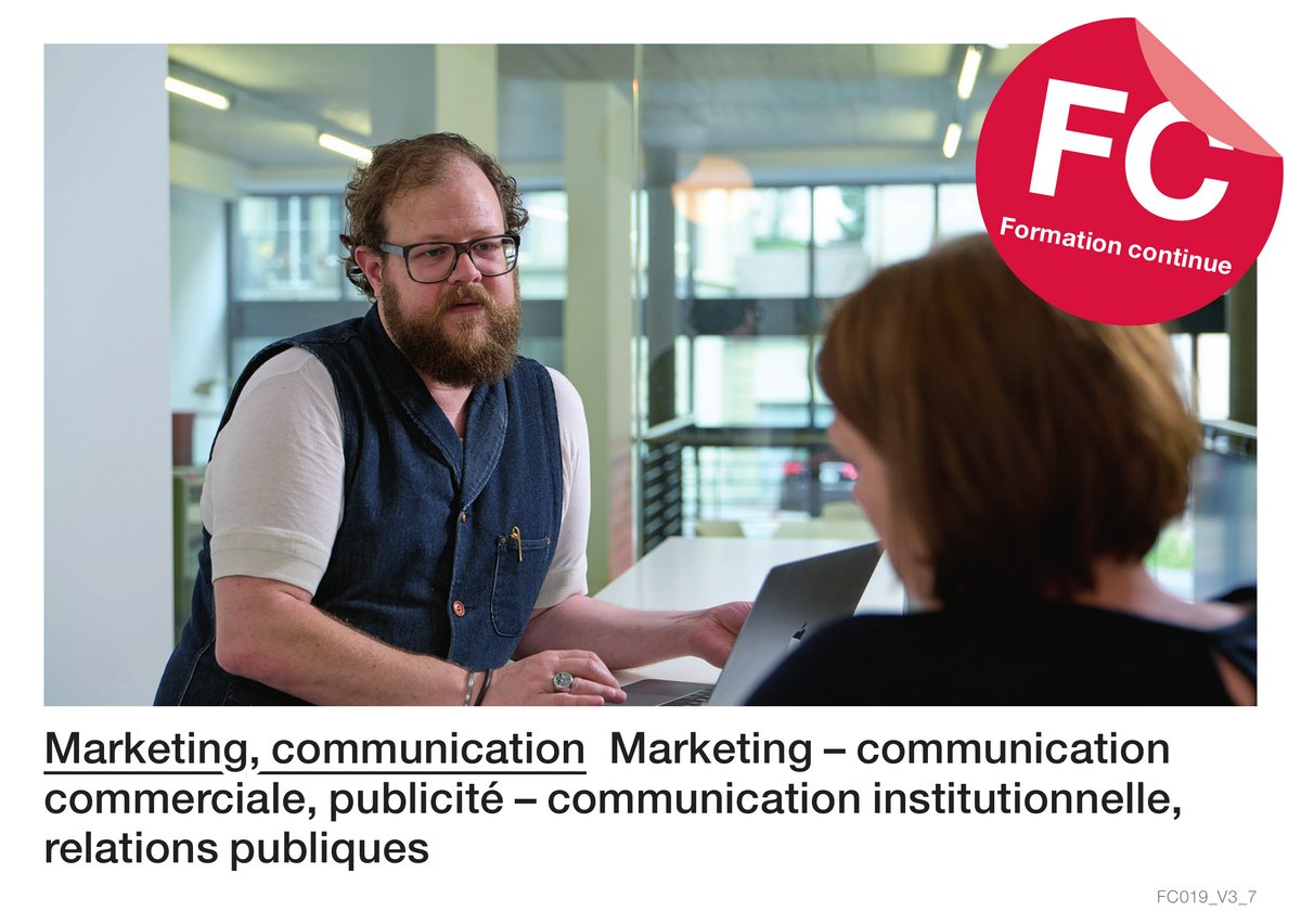 Marketing, communication : marketing - communication commerciale, publicité - communication institutionnelle, relations publiques (Formation continue)