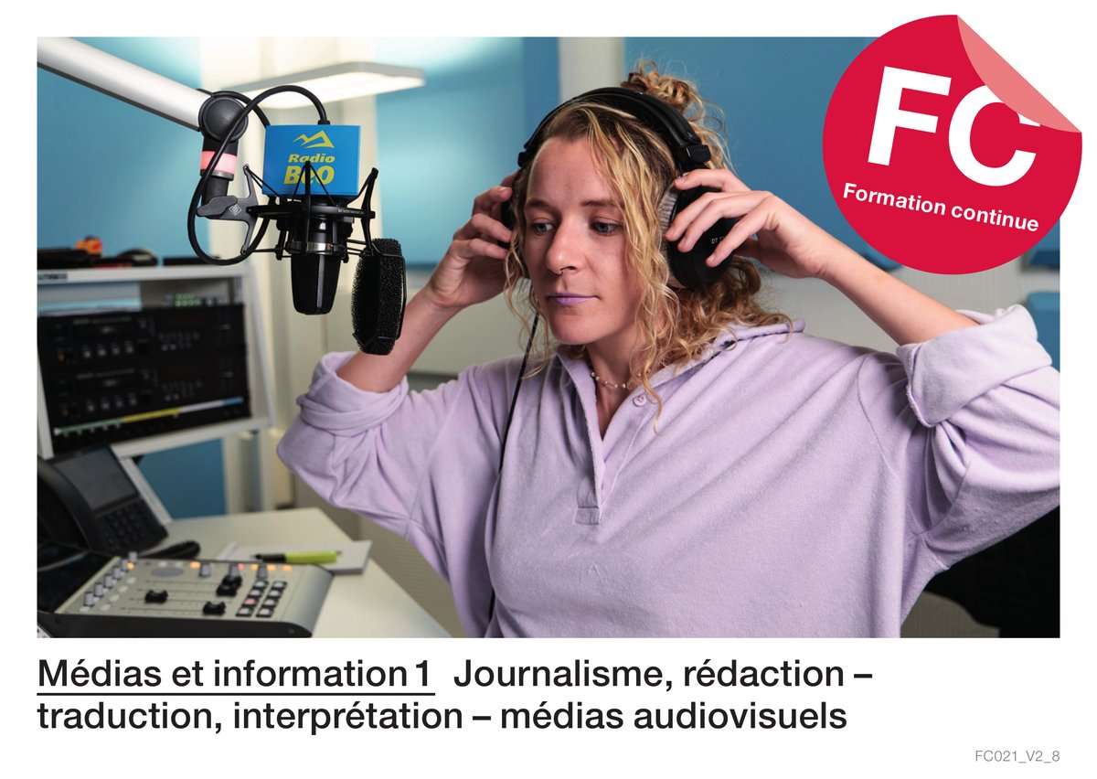 Mé­dias et in­for­ma­tion 1 : journalisme, rédaction – traduction, interprétation – médias audiovisuels (For­ma­tion con­ti­nue)