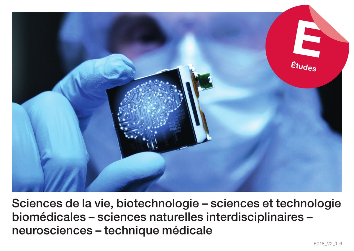 Sciences de la vie, biotechnologie - sciences et technologie biomédicales - sciences naturelles interdisciplinaires - neurosciences - technique médicale