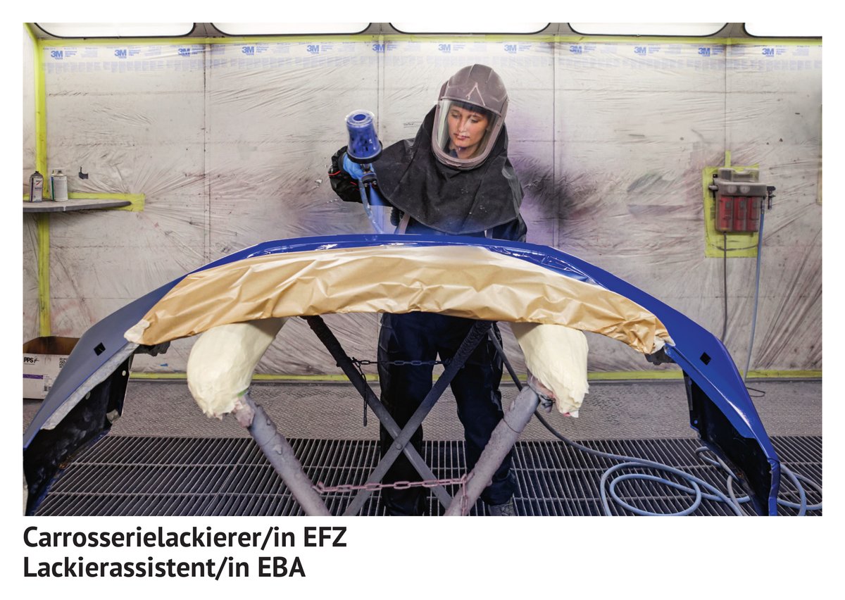 Carrosserie­lackierer / Carrosserie­lackiererin EFZ, Lackier­assistent / Lackier­assistentin EBA