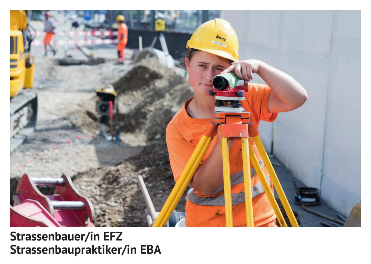 Strassen­bauer / Strassen­bauerin EFZ, Strassen­bau­praktiker / Strassen­bau­praktikerin EBA