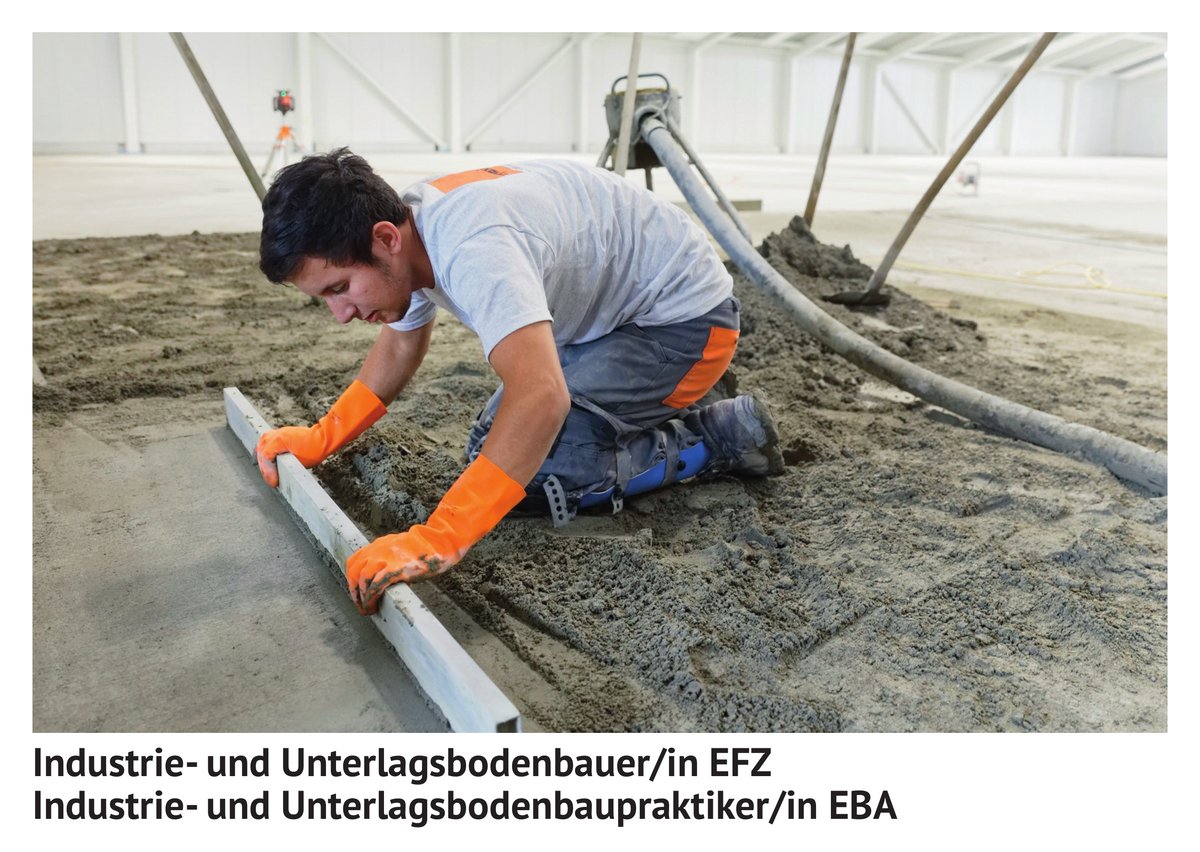 Industrie- und Un­ter­lags­bo­den­bauer / Industrie- und Un­ter­lags­bo­den­bauerin EFZ, In­dus­trie- und Un­ter­lags­bo­den­bau­prak­ti­ker / In­dus­trie- und Un­ter­lags­bo­den­bau­prak­ti­kerin EBA